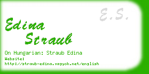 edina straub business card